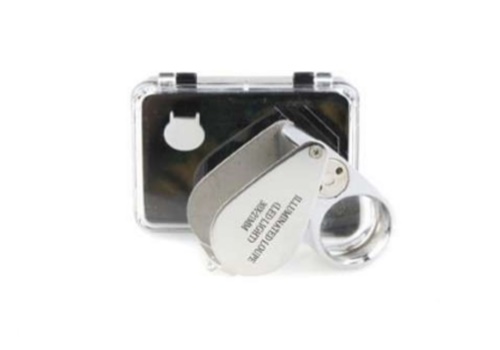 แว่นขยายตรวจงาน แว่นขยายส่องงาน Eye loupe led 30x21 bsc